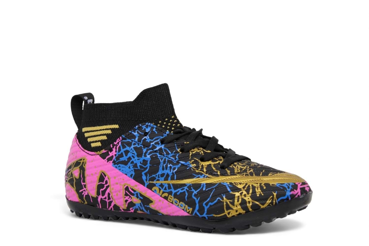 F- AIR LALİGA H.SAHA - 565 - ÇORAPLI - SİYAH-ALTIN-DSL-28-32