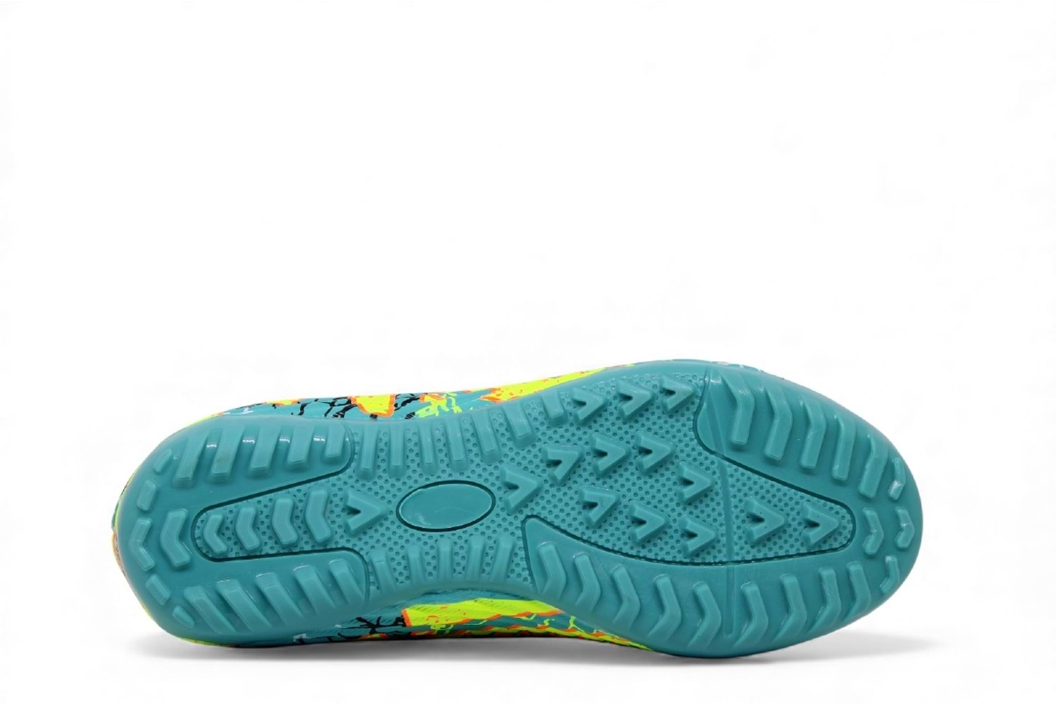 F- AIR LALİGA H.SAHA - 600 - ÇORAPLI - TURKUAZ-SARI-DESENLİ