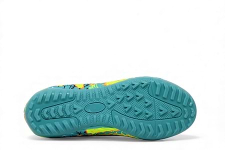 F- AIR LALİGA H.SAHA - 600 - ÇORAPLI - TURKUAZ-SARI-DESENLİ