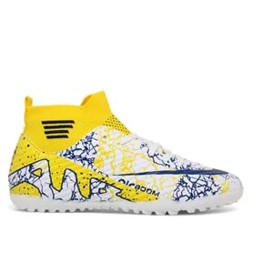 G- AIR LALİGA H.SAHA - 565 - ÇORAPLI - BEYAZ-SARI-DESENLİ