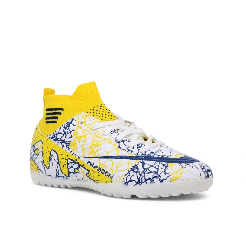 G- AIR LALİGA H.SAHA - 565 - ÇORAPLI - BEYAZ-SARI-DESENLİ