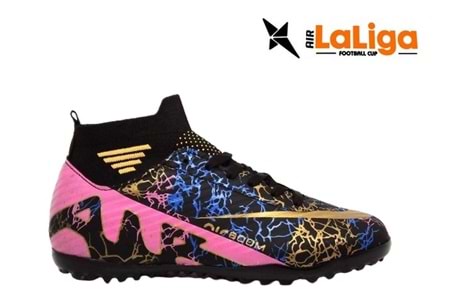 G- AIR LALİGA H.SAHA - 565 - ÇORAPLI - SİYAH-ALTIN-DESENLİ