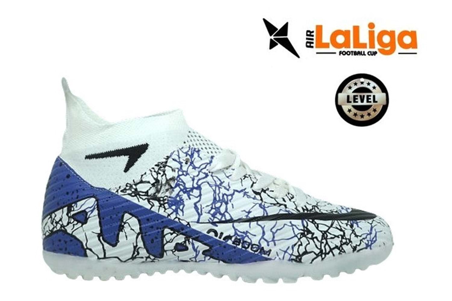 G- AIR LALİGA H.SAHA - 600 - ÇORAPLI - BEYAZ-MOR-DESENLİ