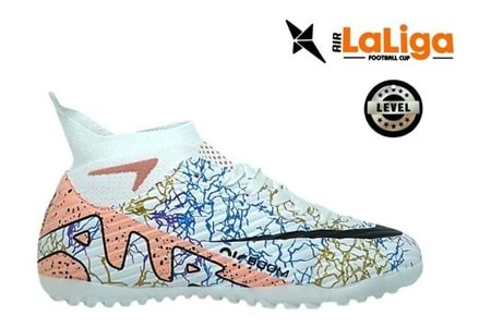 G- AIR LALİGA H.SAHA - 600 - ÇORAPLI - BEYAZ-SOMON-DESENLİ