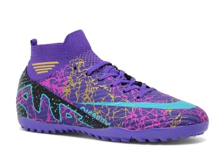 M- AIR LALİGA H.SAHA - 565 - ÇORAPLI - MOR-TURKUAZ-DESENLİ