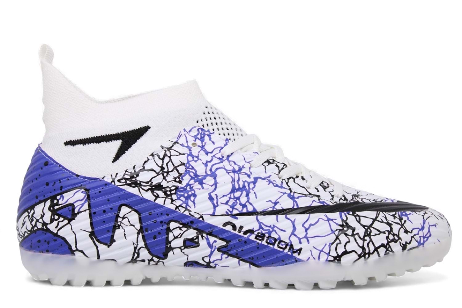 M- AIR LALİGA H.SAHA - 600 - ÇORAPLI - BEYAZ-MOR-DESENLİ