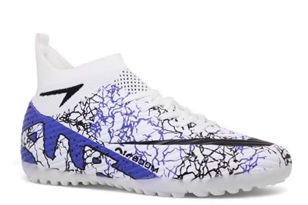 M- AIR LALİGA H.SAHA - 600 - ÇORAPLI - BEYAZ-MOR-DESENLİ