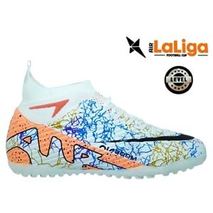M- AIR LALİGA H.SAHA - 600 - ÇORAPLI - BEYAZ-SOMON-DESENLİ