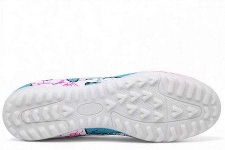 M- AIR LALİGA H.SAHA - 600 - ÇORAPLI - BEYAZ-TURKUAZ-DESENLİ