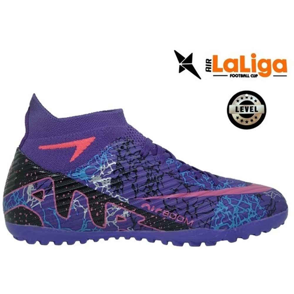 M- AIR LALİGA H.SAHA - 600 - ÇORAPLI - MOR-FUJYA-DESENLİ