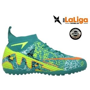 M- AIR LALİGA H.SAHA - 600 - ÇORAPLI - TURKUAZ-SARI-DESENLİ