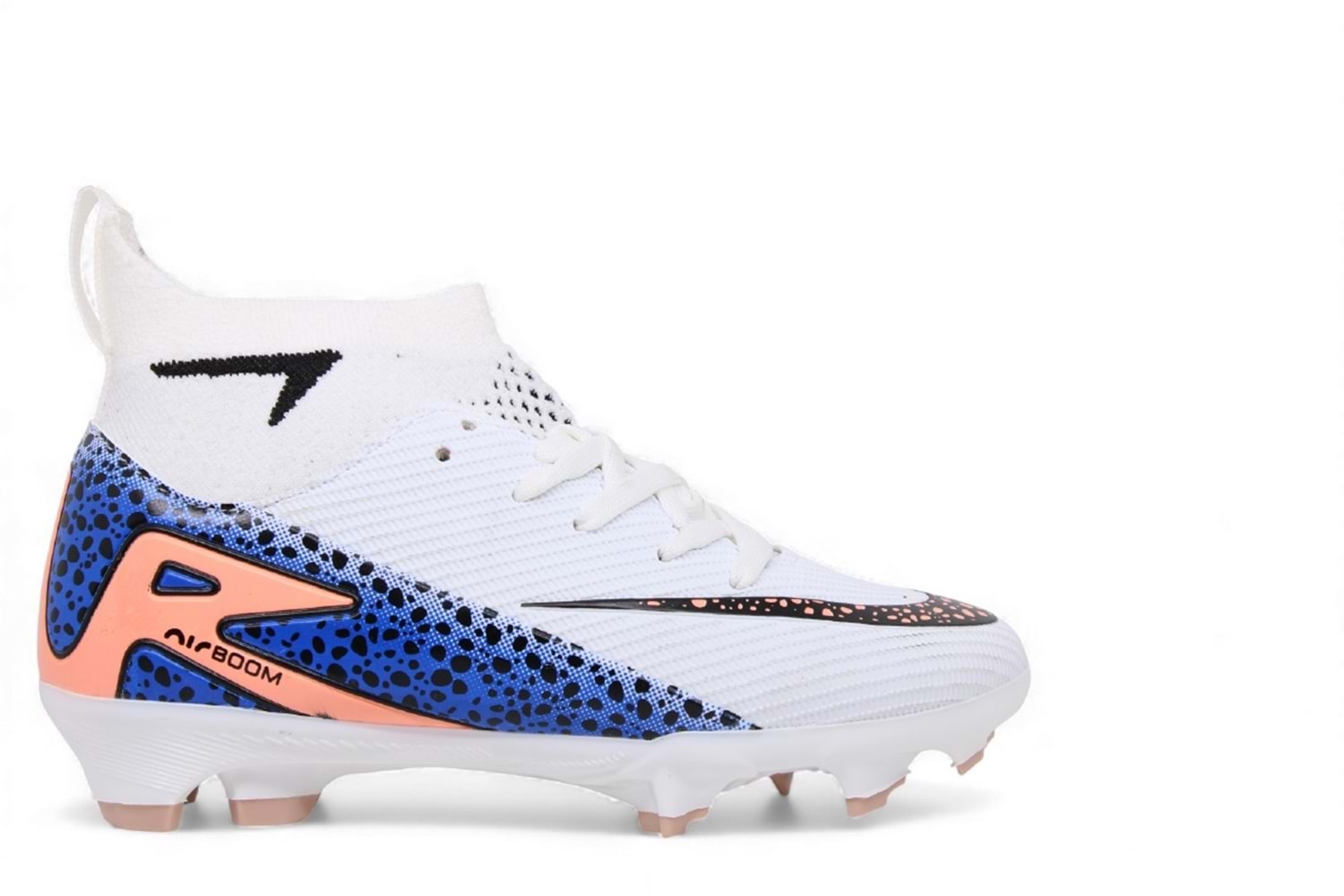 F- AIR LALİGA KRAMPON - 610 - ÇORAPLI - BEYAZ-SİYAH