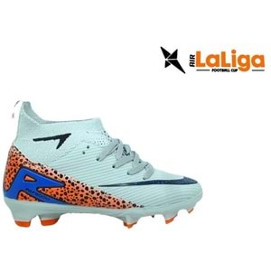 F- AIR LALİGA KRAMPON - 610 - ÇORAPLI - BUZ-SİYAH