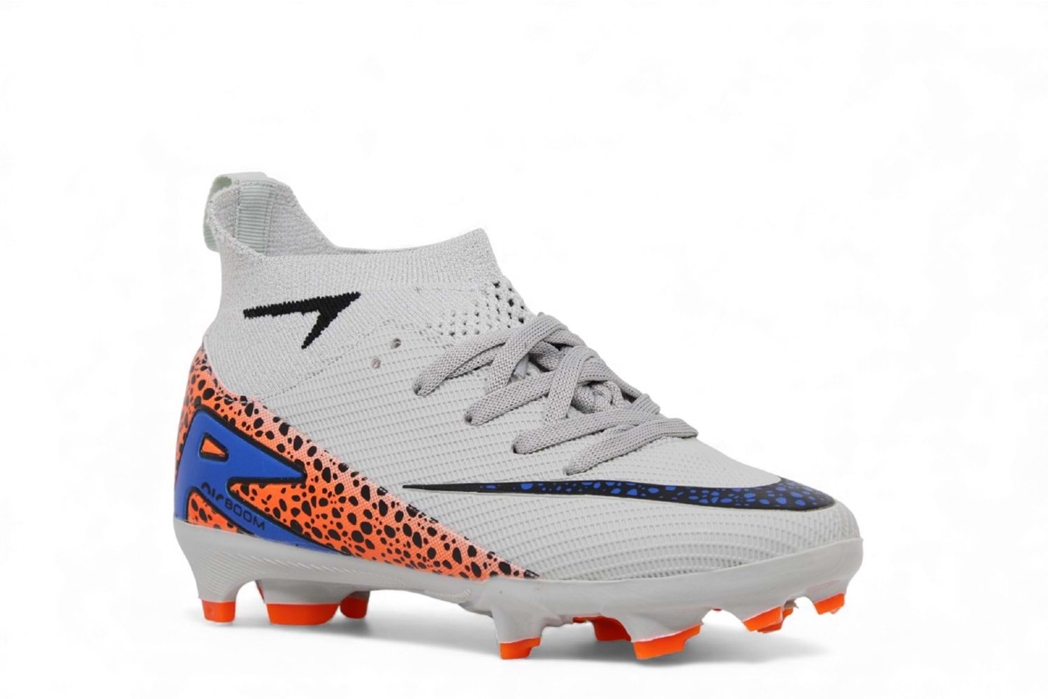 F- AIR LALİGA KRAMPON - 610 - ÇORAPLI - BUZ-SİYAH