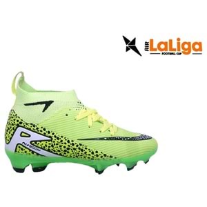 F- AIR LALİGA KRAMPON - 610 - ÇORAPLI - YEŞİL-SİYAH