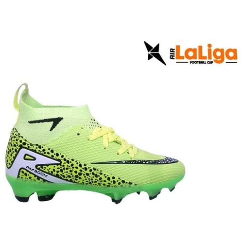 F- AIR LALİGA KRAMPON - 610 - ÇORAPLI - YEŞİL-SİYAH