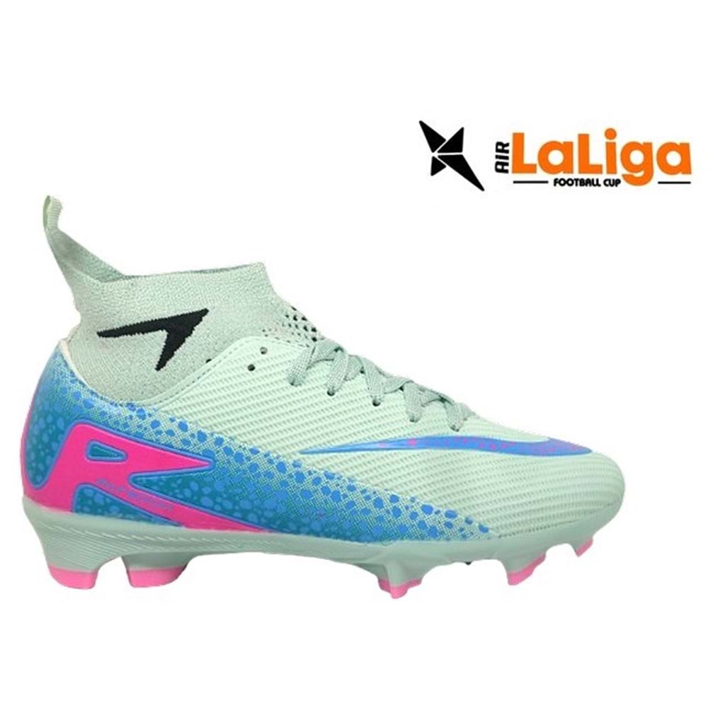 G- AIR LALİGA KRAMPON - 610 - ÇORAPLI - SU-YEŞİL-MAVİ