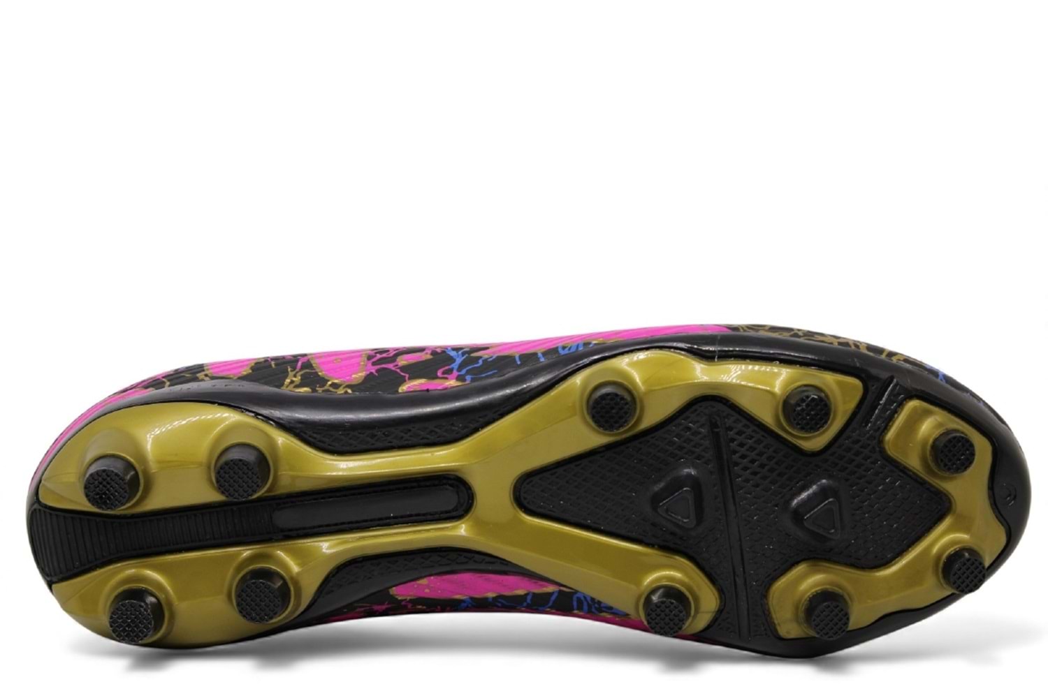 M- AIR LALİGA KRAMPON - 565 - ÇORAPLI - SİYAH-ALTIN-DESENLİ