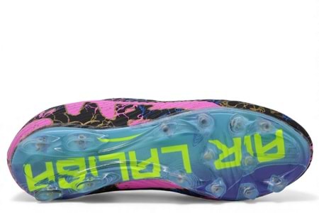 M- AIR LALİGA KRAMPON - 565 - ÇORAPLI - SİYAH-ALTIN-DESENLİ-ŞEFFAF