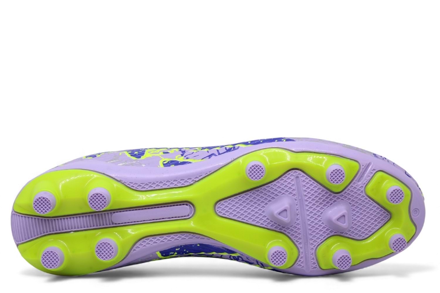 M- AIR LALİGA KRAMPON - 600 - ÇORAPLI - LİLA-MOR-DESENLİ