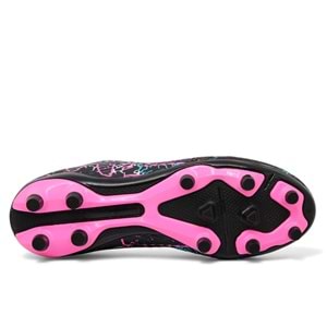 M- AIR LALİGA KRAMPON - 600 - ÇORAPLI - SİYAH-FUJYA-DESENLİ