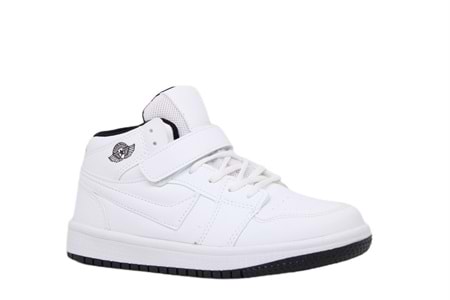 F- LAMBIRLENT SPOR BASKET - 8070-1 - BEYAZ-BEYAZ-SİYAH