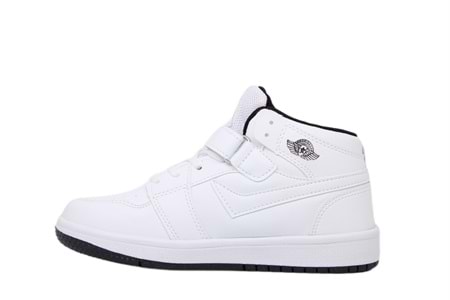 F- LAMBIRLENT SPOR BASKET - 8070-1 - BEYAZ-BEYAZ-SİYAH