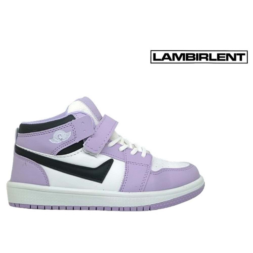 F- LAMBIRLENT SPOR BASKET - 8070-15 - LİLA-BEYAZ-SİYAH-LİLA
