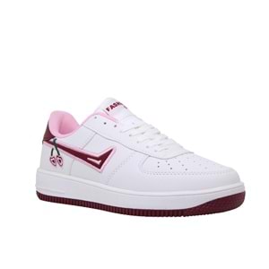 Z- LAMBIRLENT SPOR - 2195-1 - CİLT / BEYAZ-BORDO