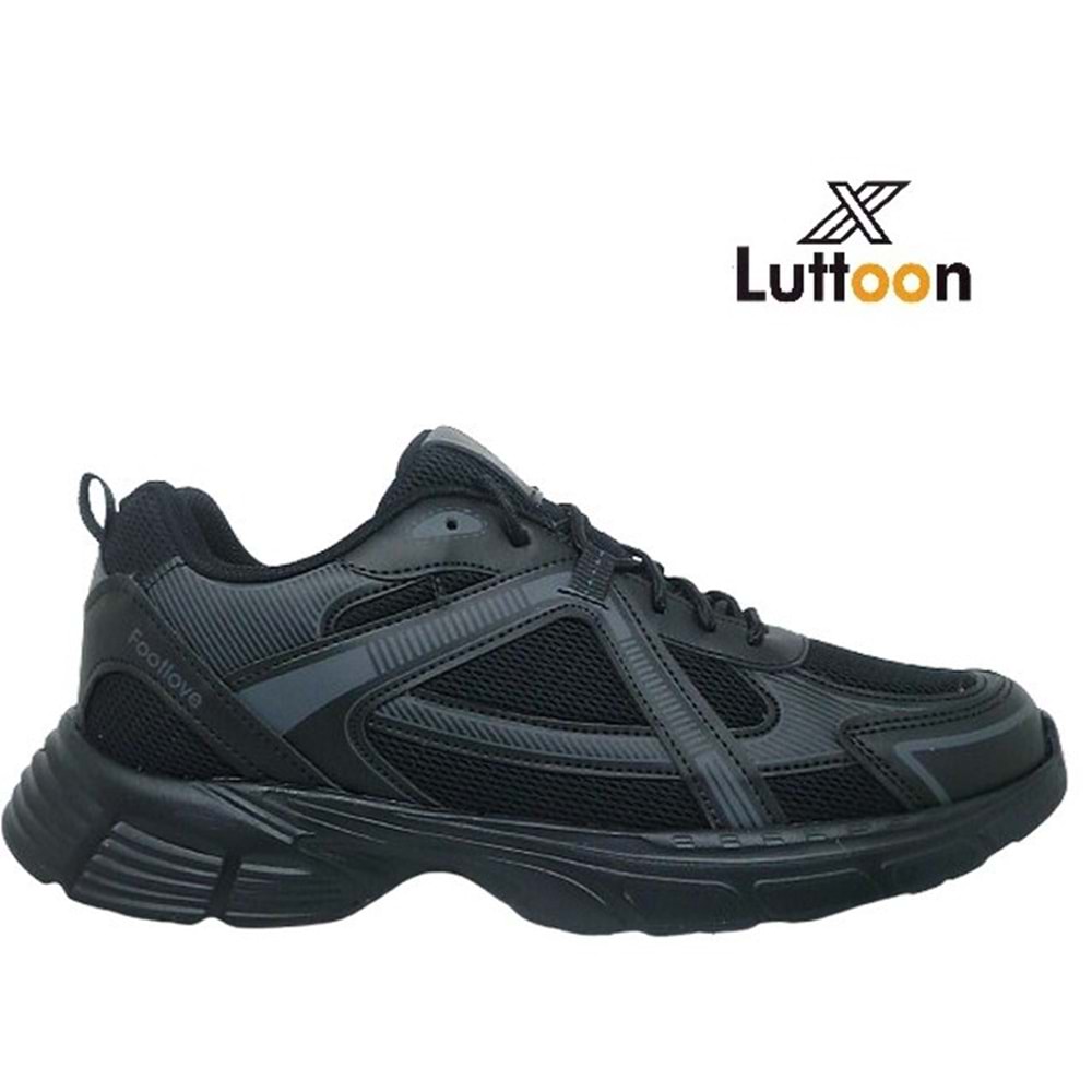 M- LUTTOON SPOR - 4205 - ANORAK / SİYAH-FÜME