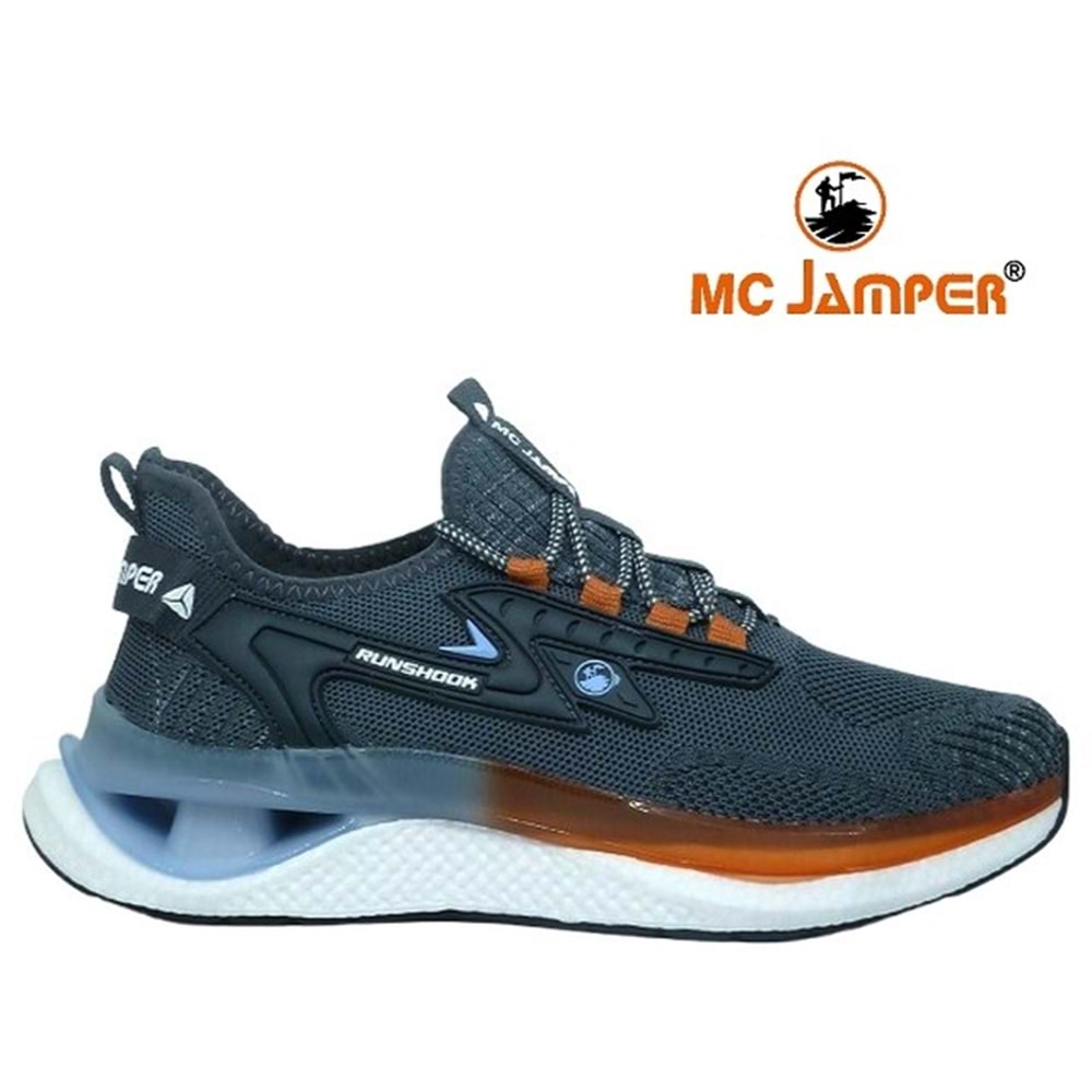 M- MC JAMPER SPOR - 2185 - TRİKO / FÜME-ORANGE-H.MAVİ