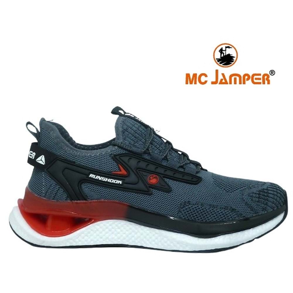 M- MC JAMPER SPOR - 2185 - TRİKO / FÜME-SİYAH-KIRMIZI