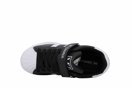 F- MARCO ZANNA SPOR - STAR - CİLT / SİYAH-BEYAZ