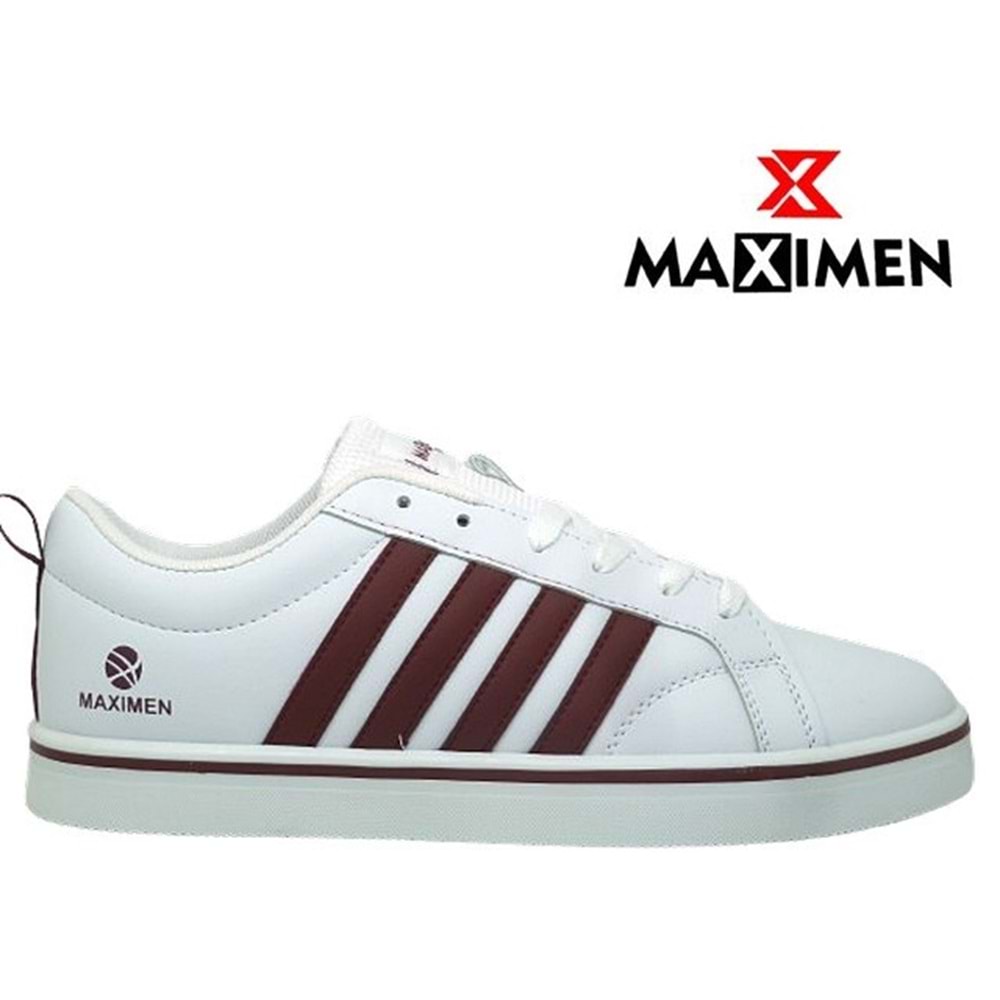 M- MAXIMEN SPOR - 110 - CİLT - BEYAZ-BORDO