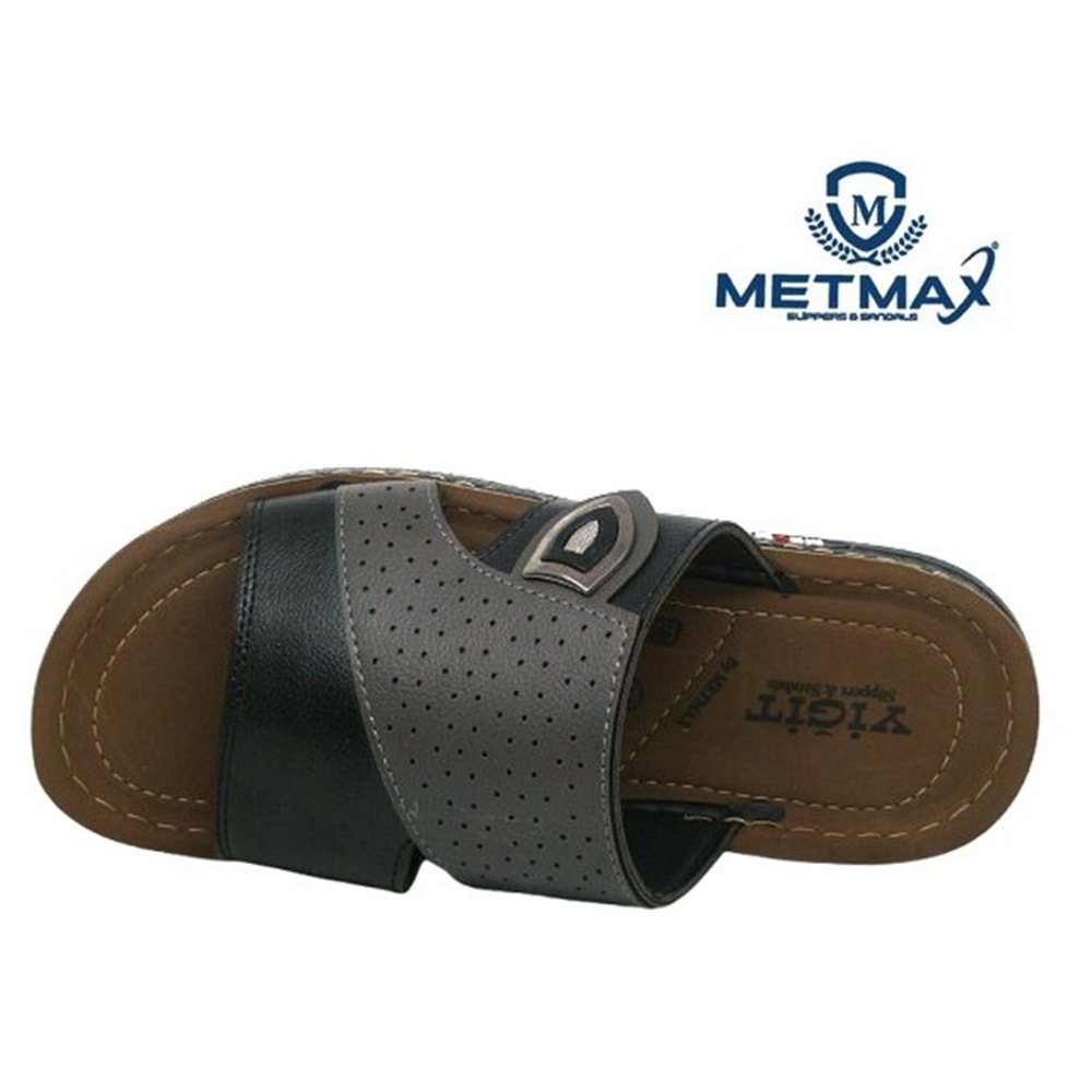 M- METMAX TERLİK - POLİ - 258 - SİYAH-GRİ