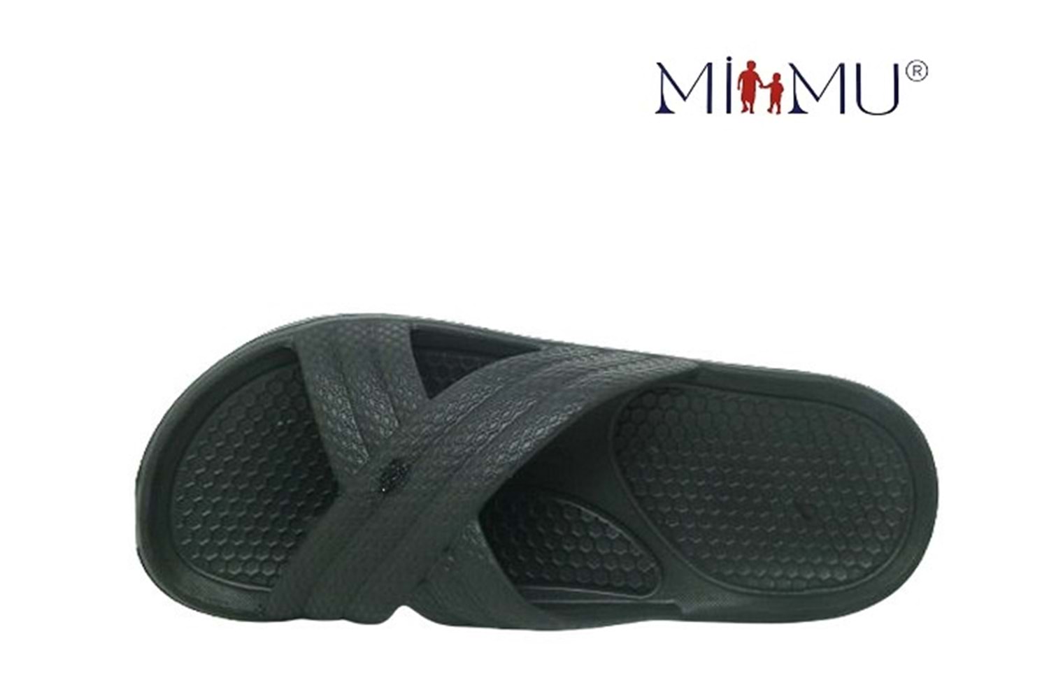 G- MİMU EVA TERLİK - 1146 - ÇAPRAZ - SİYAH-YEŞİL