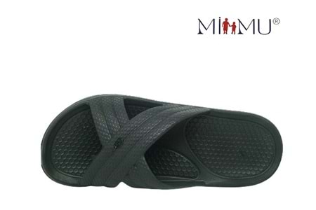 G- MİMU EVA TERLİK - 1146 - ÇAPRAZ - SİYAH-YEŞİL