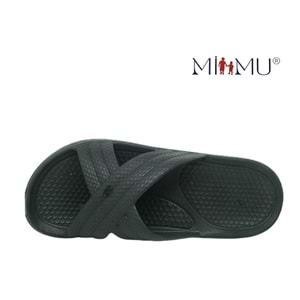 M- MİMU EVA TERLİK - 1146 - ÇAPRAZ - SİYAH-YEŞİL