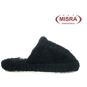 Z- MISRA - EV İÇİ TERLİK - HAVLU - SİYAH