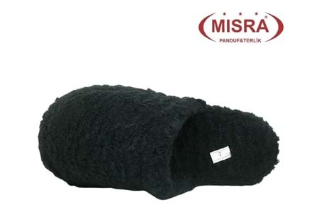 Z- MISRA - EV İÇİ TERLİK - HAVLU - SİYAH