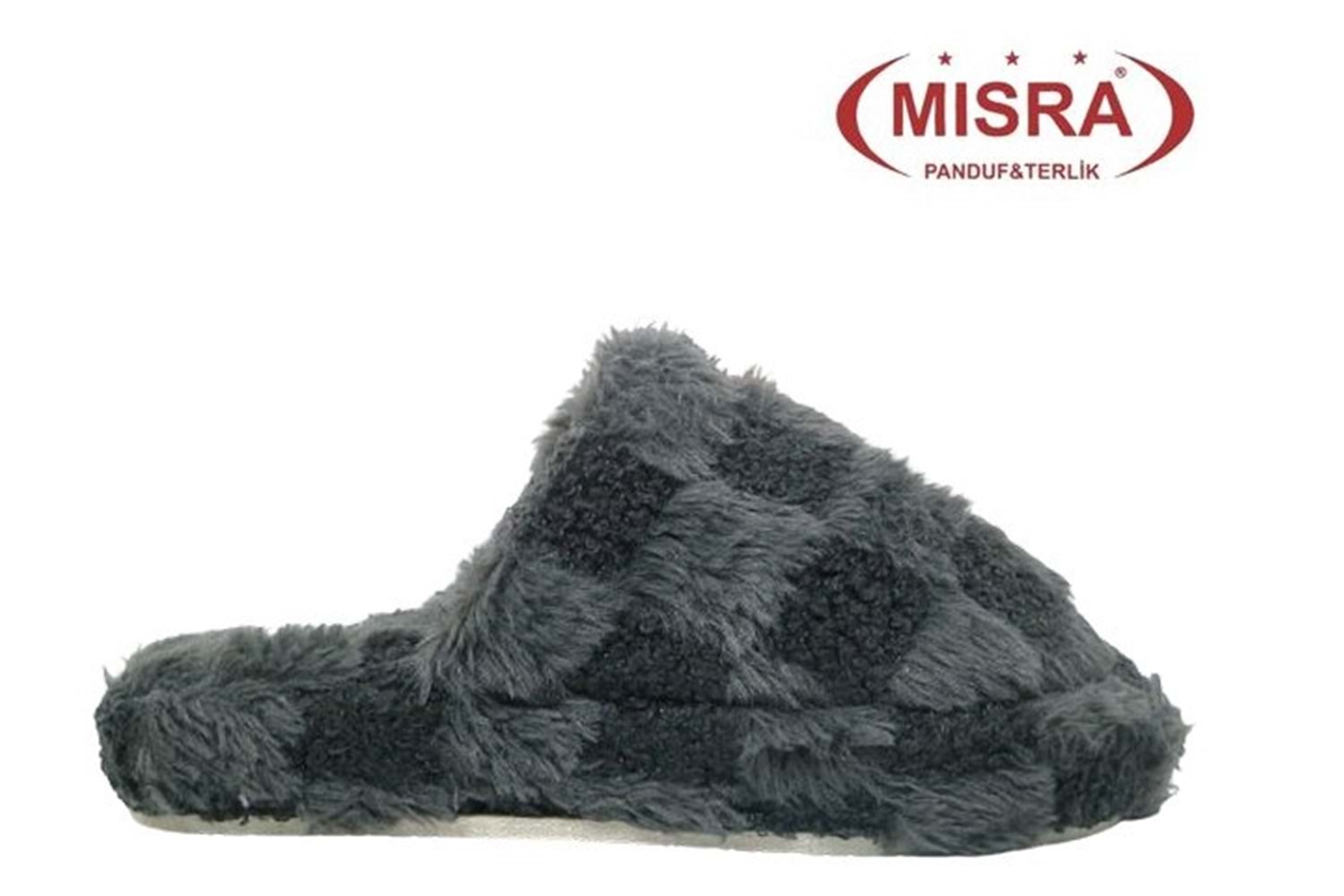 Z- MISRA - EV İÇİ TERLİK - KARELİ - SİYAH