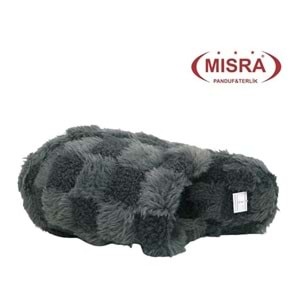 Z- MISRA - EV İÇİ TERLİK - KARELİ - SİYAH