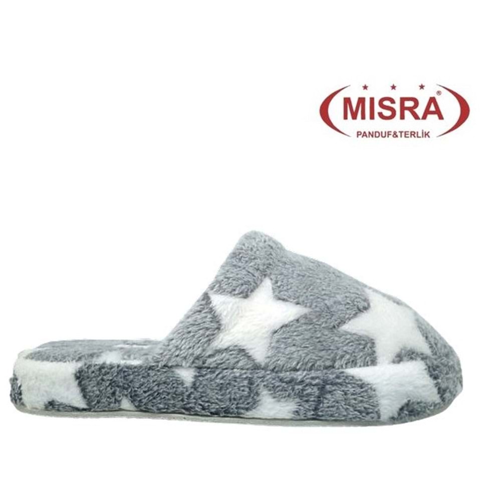 Z- MISRA - EV İÇİ TERLİK - YILDIZLI - GRİ