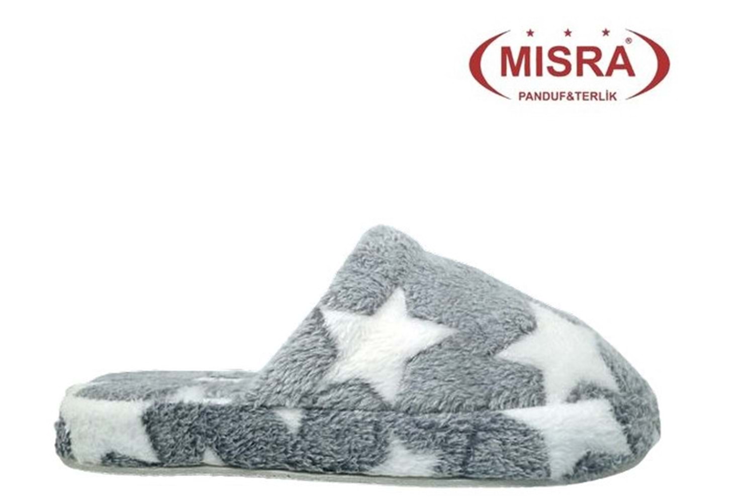 Z- MISRA - EV İÇİ TERLİK - YILDIZLI - GRİ