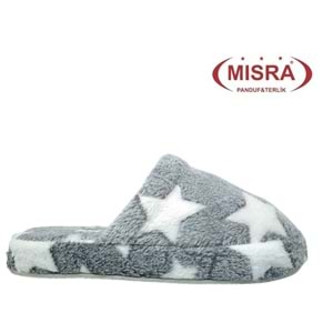 Z- MISRA - EV İÇİ TERLİK - YILDIZLI - GRİ
