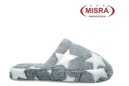 Z- MISRA - EV İÇİ TERLİK - YILDIZLI - GRİ