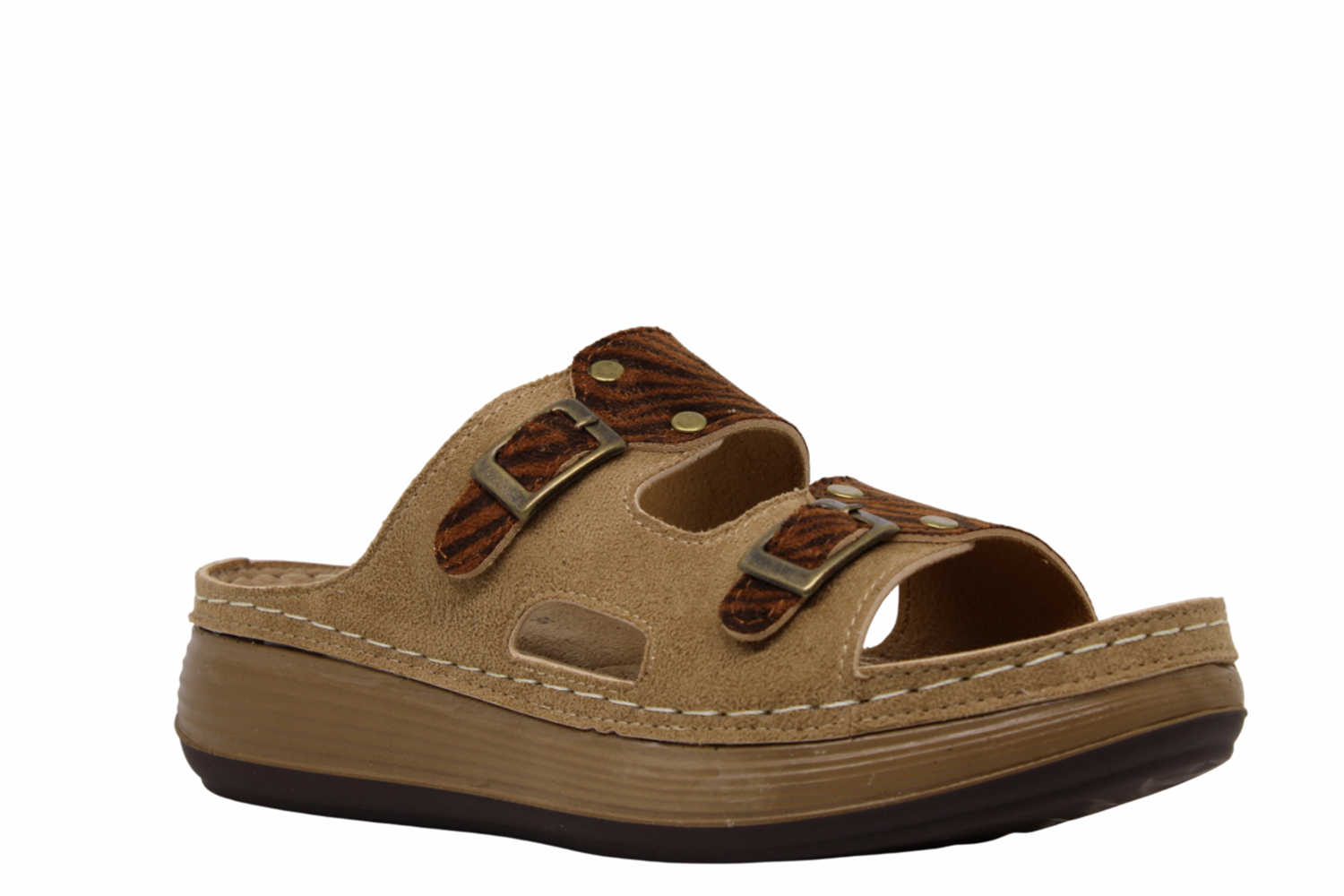 Z- MULEX TERLİK - 11052 - ZEBRA-KAHVE