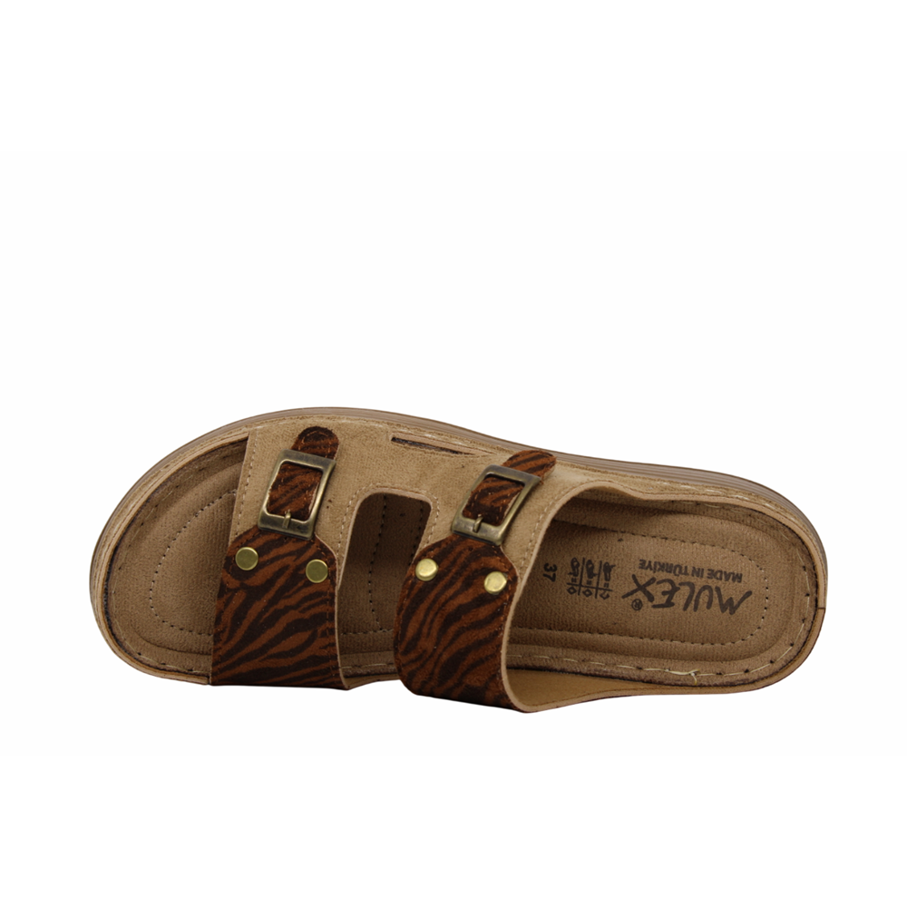 Z- MULEX TERLİK - 11052 - ZEBRA-KAHVE