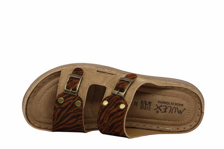 Z- MULEX TERLİK - 11052 - ZEBRA-KAHVE