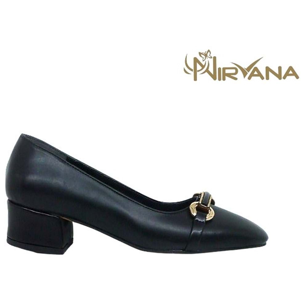 Z- NİRVANA AYAKKABI - 1240 - CİLT-SİYAH